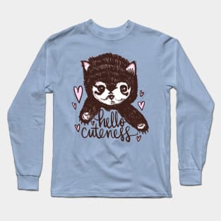 Hello Cuteness: Adorable Baby Animal Cute Creature Long Sleeve T-Shirt